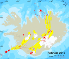 Jar�skj�lftavirkni � febr�ar 2010