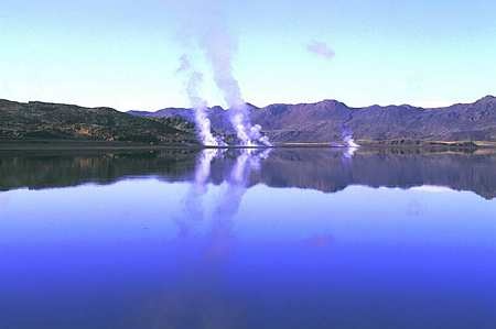 Kleifarvatn. Jarðhitasvæðið við Lambatanga