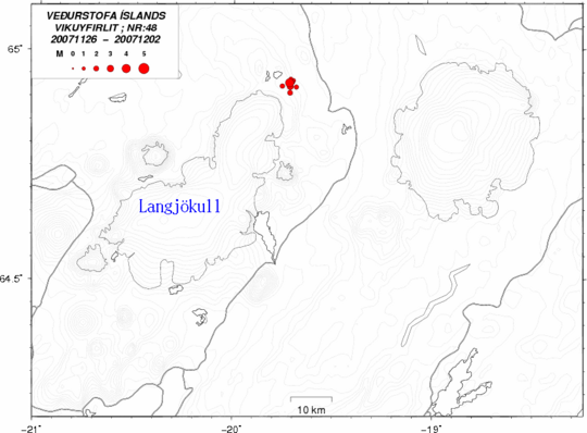 Jarðskjálftar norðan Langjökuls