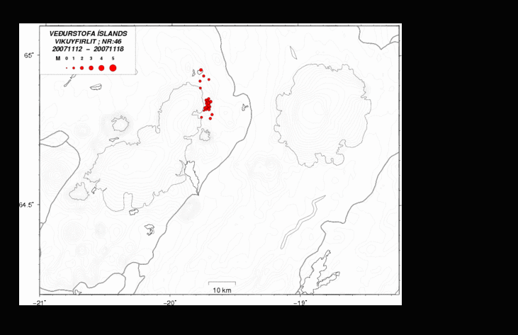 Jarðskjálftahrina í Þjófadölum