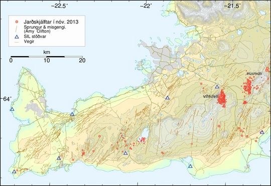 Jarðskjálftar á Reykjanesi í nóvember 2013