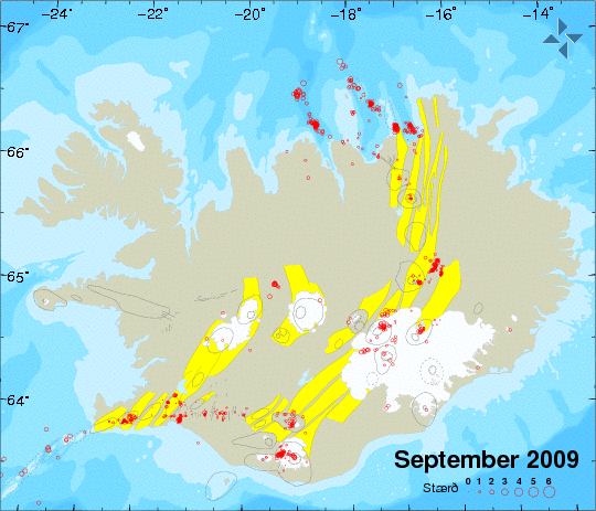 Jarðskjálftar í september 2009