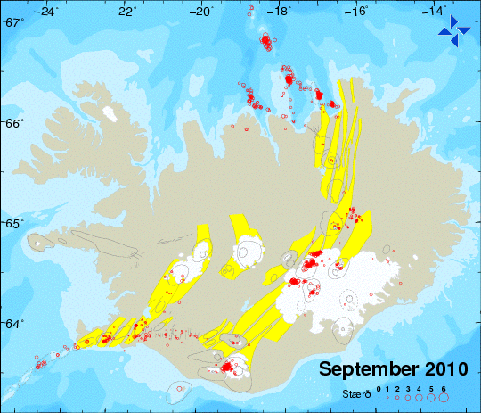 Jarðskjálftar í september 2010