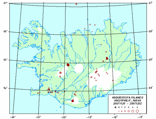 Jarðskjálftar 26. nóv. - 2. des. 2007