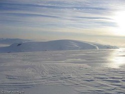 Þórisjökull séður frá Geitlandsjökli.