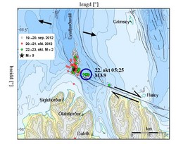 Jarðskjálftahrinan heldur áfram