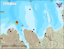 Skjálftahrina í mynni Eyjafjarðar