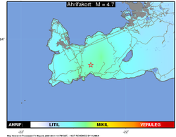 Jarðskjálfti að stærð 4,7 við Grindavík