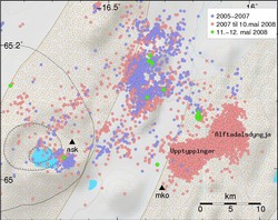 Jarðskjálftar norðan Vatnajökuls 2005-2008