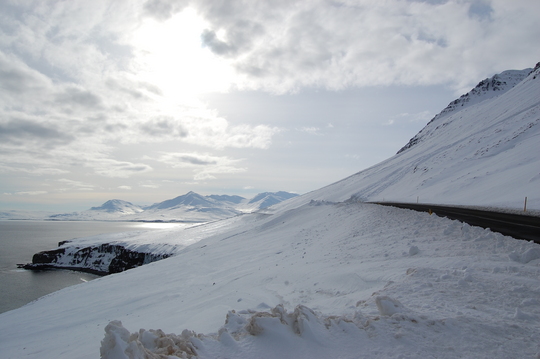 Ólafsfjarðarvegur við Sauðanes