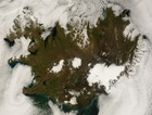 Lágský við Ísland (MODIS)