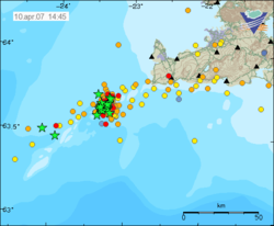 Jarðskjálftar á Reykjaneshrygg 10. apríl 2007