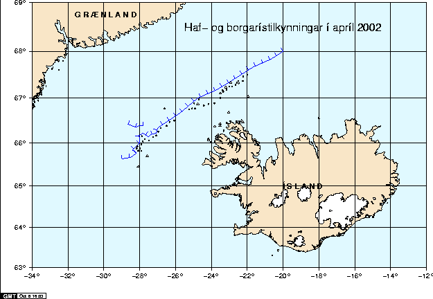 Haf- og borgarístilkynningar í apríl 2002