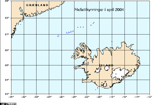 Hafístilkynningar í apríl 2004