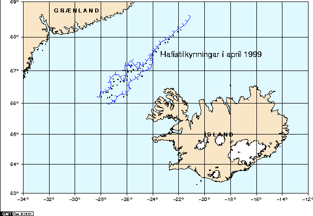 Hafístilkynningar í apríl 1999