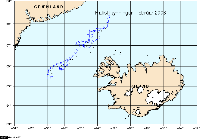 Haf- og borgarístilkynningar í febrúar 2006