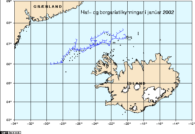 Haf- og borgarístilkynningar í janúar 2002