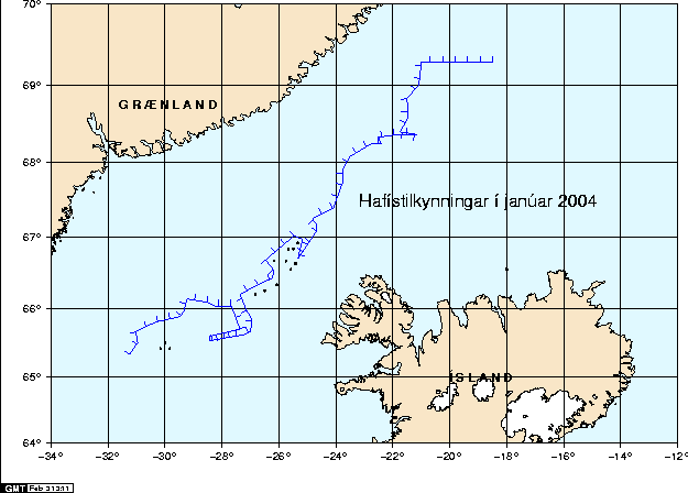 Hafístilkynningar í janúar 2004