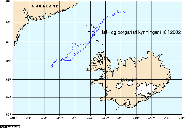 Hafís í júlí 2002