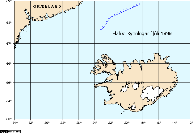 Hafístilkynningar í júlí 1999