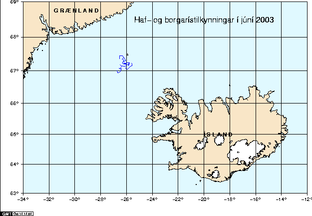 Haf- og borgarístilkynningar í júní 2003