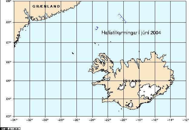 Hafístilkynningar í júní 2004