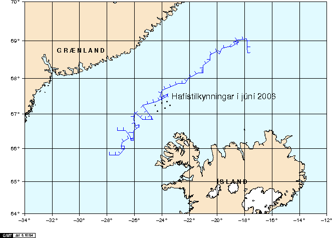 Haf- og borgarístilkynningar í júní 2006