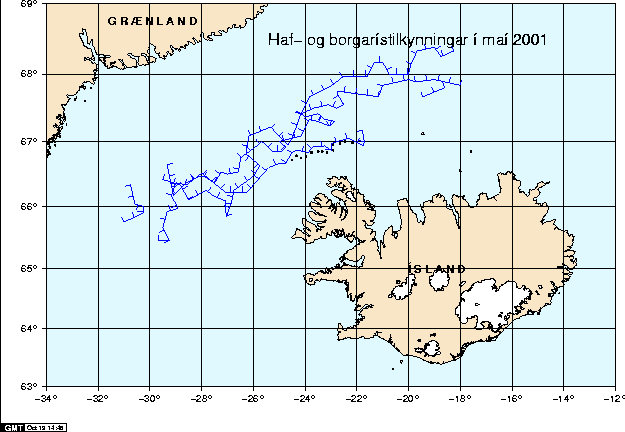 Hafís í maí 2001