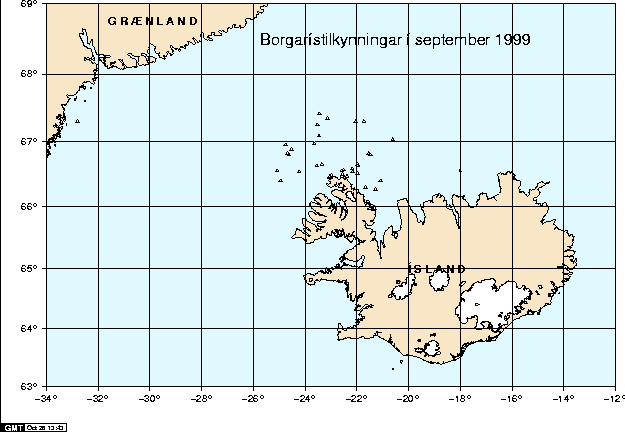 Borgarístilkynningar í september 1999