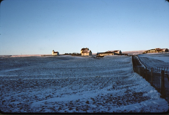 sveitabær úr fjarska