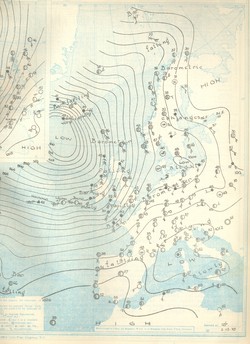 Veðurkort 2. desember 1929