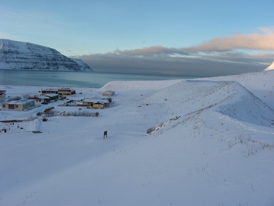Snjóflóðavarnargarður við Flateyri