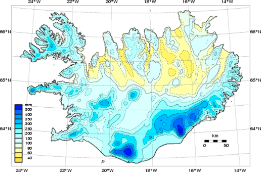 Meðalúrkoma desember